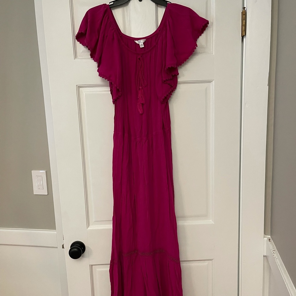 Magenta Time and Tru High Low Dress